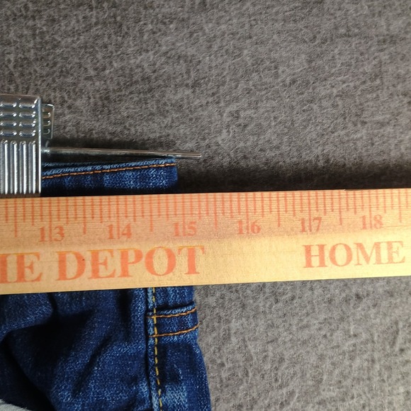 Express X2 Jeans Women 2 Ultra Low Rise Skinny Leg W01 Medium Wash Jewel Accents - Picture 12 of 15